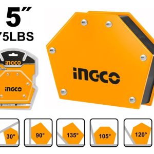 Escuadra 5 Multi Angulo Magnetica Ingco Amwh75052 P G