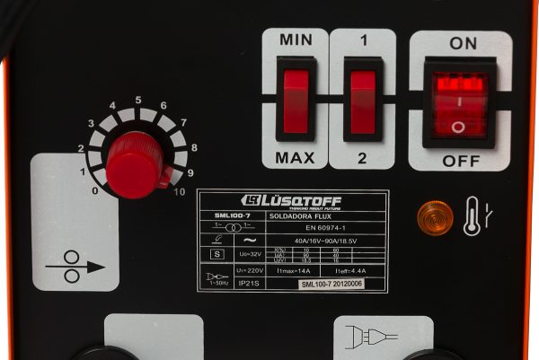 Soldadora Mig Lusqtoff Flux 90 Amp Sml100-7 Rollo Flux Color - Imagen 3