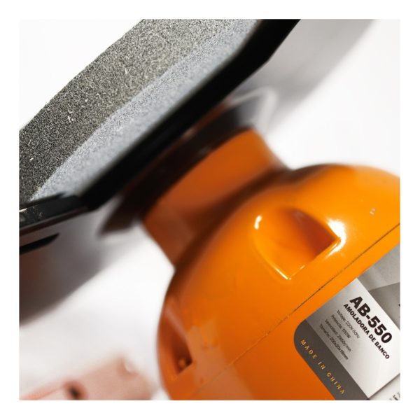 Amoladora De Banco 550w Lusqtoff Color Naranja - Imagen 3