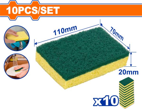 Set X 10 Esponja Limpieza Wgsp2901 Pg