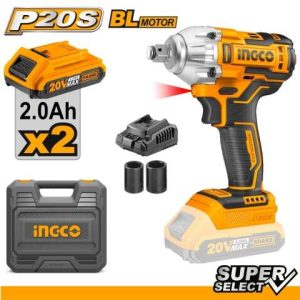 Llave De Impacto 1/2 PuLG Bateria 20v Ingco Ciwli2038
