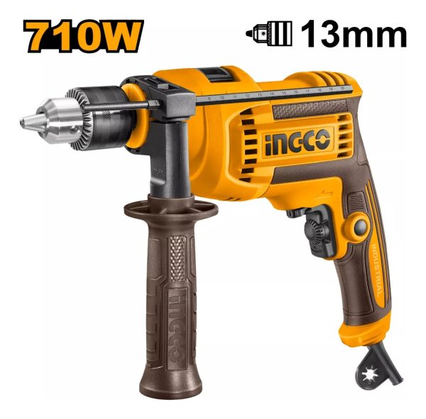 Taladro Percutor 710w 13mm Vel Variable Ingco Id7118