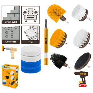 Set X 11 Cepillos P Taladro Multi Uso Ingco Wcb1101 Pg