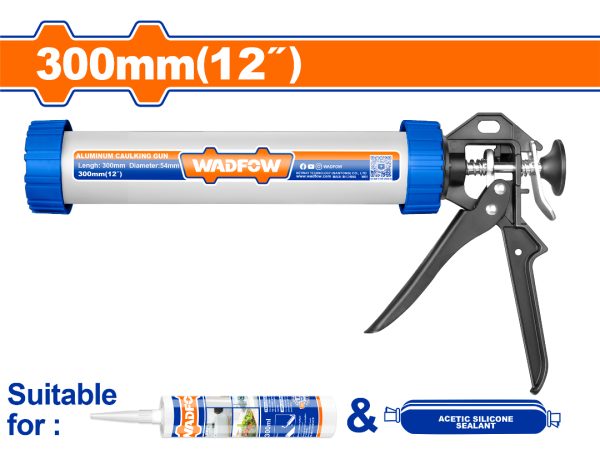 Pistola De Aplicar Silicona 12 Aluminio Wcg5312