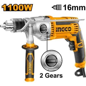 Taladro Percutor 16mm 1100w 2 Vel Ingco Id211008