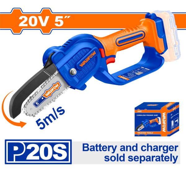 Mini Motosierra A Bateria 5 20v P20s S/bat - Wclp550 Wadfow