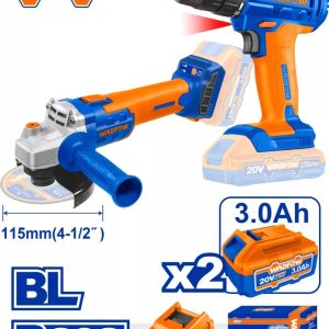 Kit Amoladora + Atornillador 20v Wadfow - Wck20512