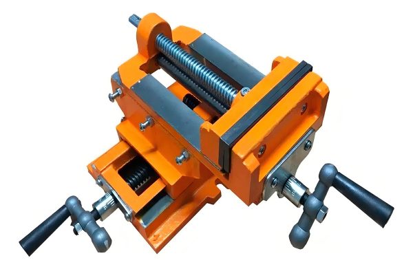 Morsa Cruz Doble Eje 3 Pulgadas Taladro Agujereador Lusqtoff