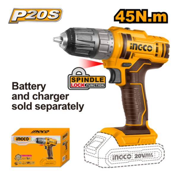 Atornillador 20v 10mm Ingco
