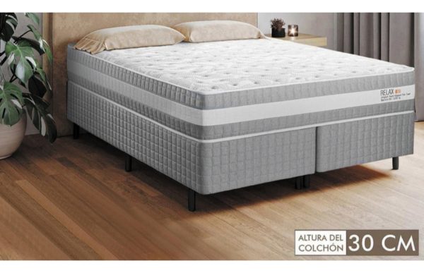 Conjunto Sommier Relax 160 X 198 (queen)