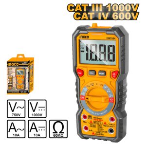 Tester Multimetro Digital Catiii 1000v 600v Ingco Dm7504
