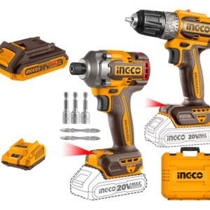 Set Atornillador De Impacto A Bateria 20v+ Atornillador 20v