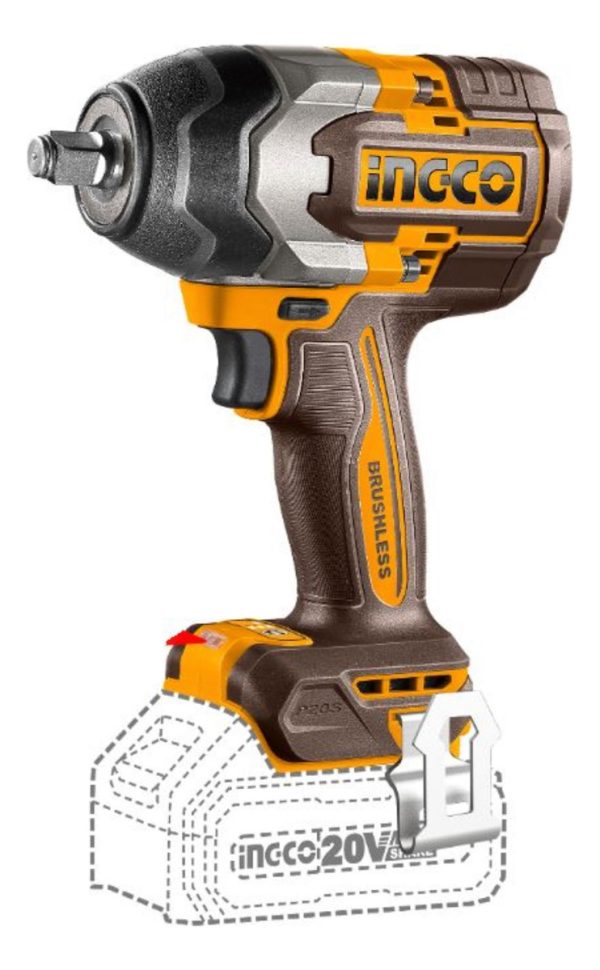 Llave De Impacto 850nm 20v P20s C 2bat+carg+valija - Imagen 3
