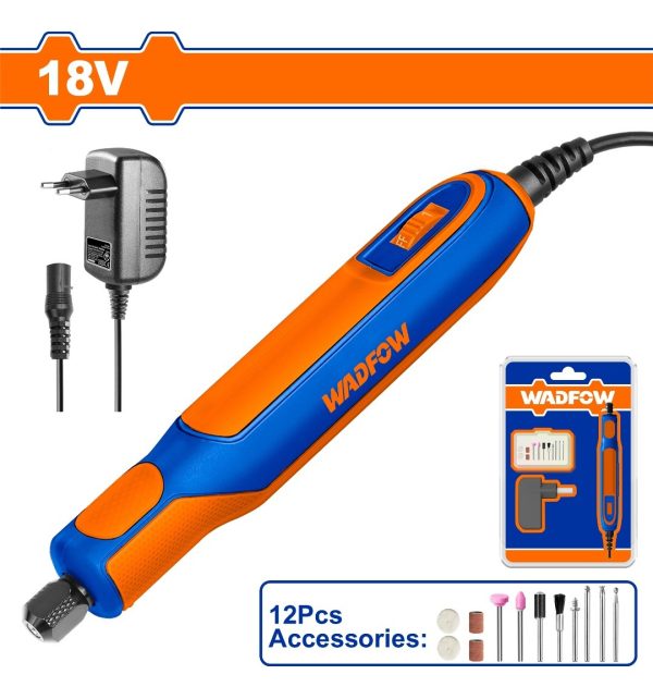 Mini Torno 18vol A Bateria Wadfow Wry16180 Accesorios