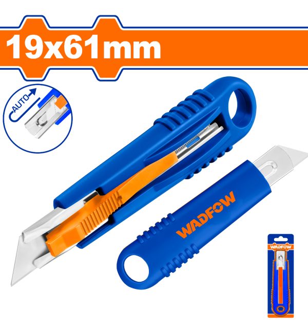 Trincheta Retractil 19x61mm 140mm Wadfow Wrsuk19