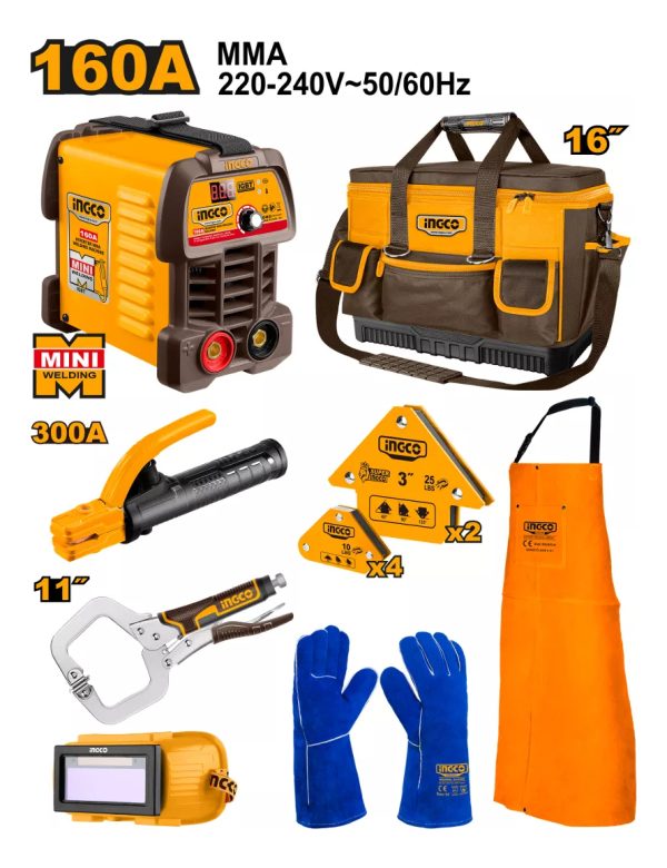 Kit Soldadora De 8pcs Soldadora + Pinzas + Escuadras + Guant - Imagen 3