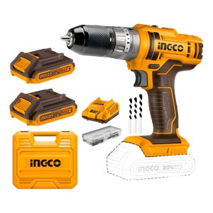 Atornillador 20v Percutor Mandril Metal Valija Ingco Cidli20