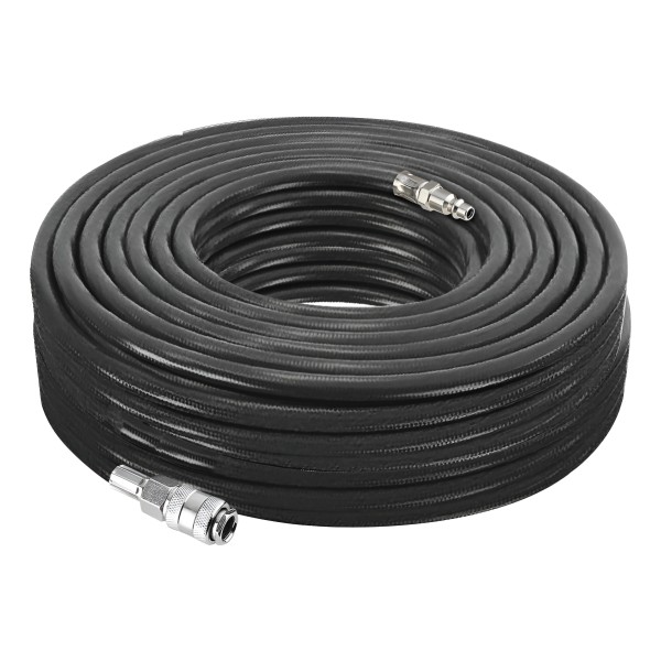 Manguera Goma Para Compresor 15m 1/4 Npt Wadfow Uwqg2e15