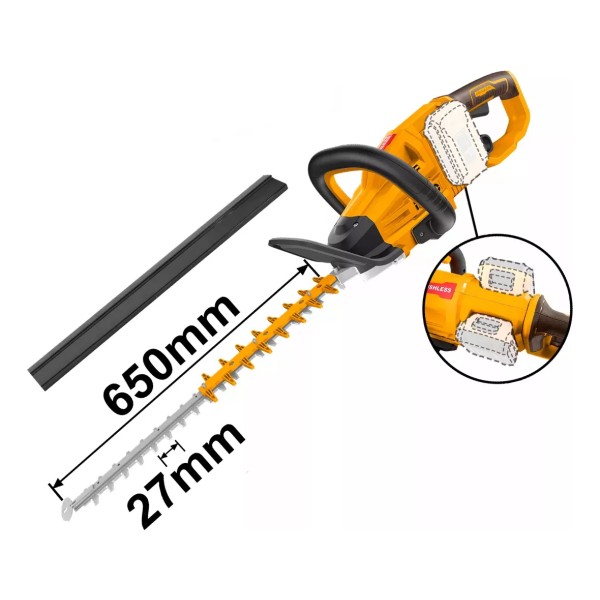 Corta Cerco 650mm 40v P20s Ingco Brushless Chtli40028 - Imagen 2