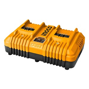Cargador Rapido Inteligente Doble 20v P20s Ingco Fcli2034