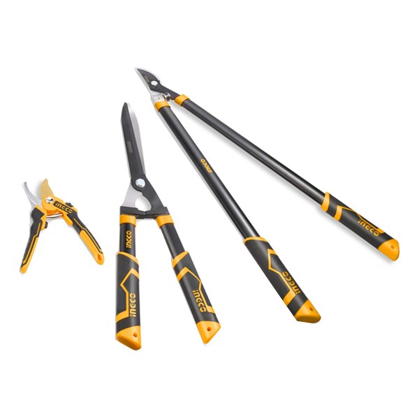 Set X 3 Tijeras De Poda Jardin Ingco Hlt76033 - Imagen 2