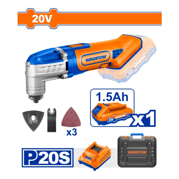 Herramienta Multifuncion A Bat 20v P20s C/ Bat Carg Wadfow - Imagen 2