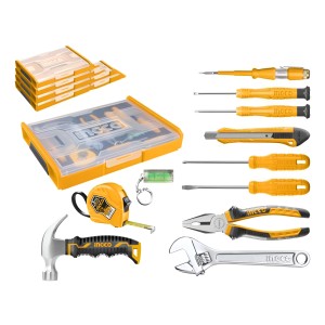 Set Organizador + 11 Herramientas Basicas Para El Hogar