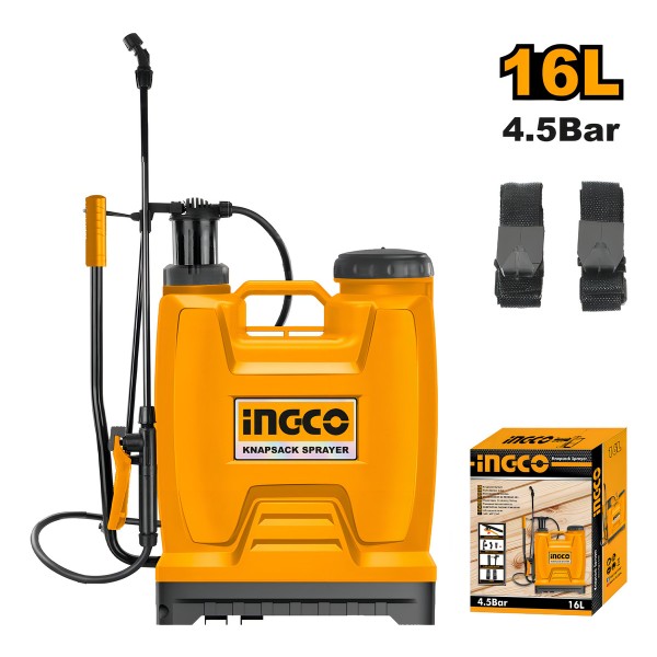 Fumigador Pulverizador Mochila 16lt 4.5bar Ingco Hspp41602 - Imagen 2