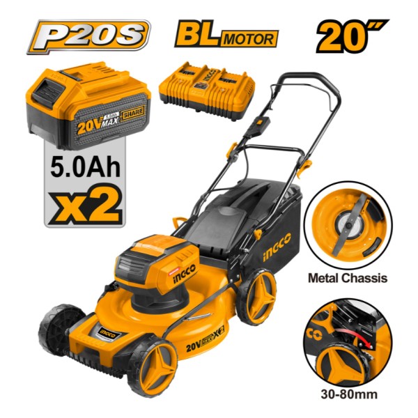 Corta Cesped A Bateria 20v 20 P20s C Bat Y Cargador - Imagen 2