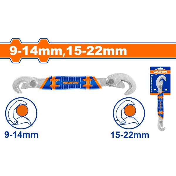 Llave Universal Doble Boca Ajustable Wadfow Wuw1101 - Imagen 2
