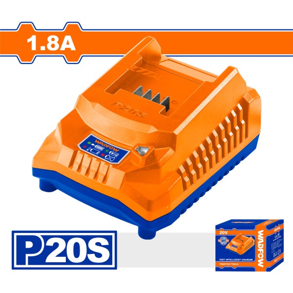 Cargador Bateria Wadfow 20v P20s 1.8a Wfcp518 - Imagen 2