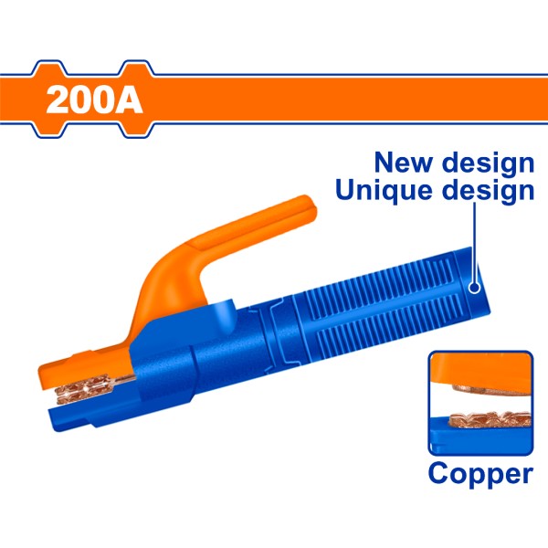 Pinza Porta Electrodo 200a 200mm Wadfow Weh1a02 Ff - Imagen 2