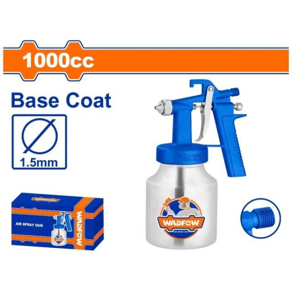 Pistola De Pintar Neumatica 1000cc Tacho Metalico Wadfow Wga - Imagen 2