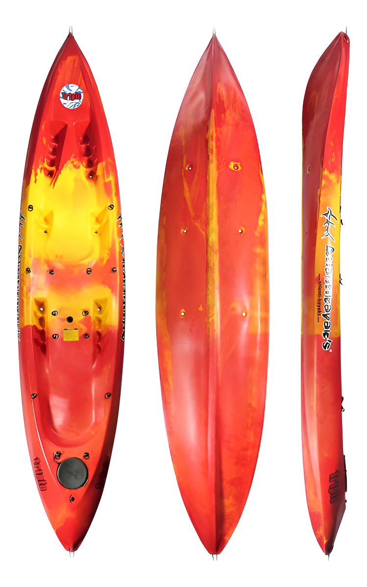 Kayak Atlanti Triplo Hasta 3 Personas Incluye Remos