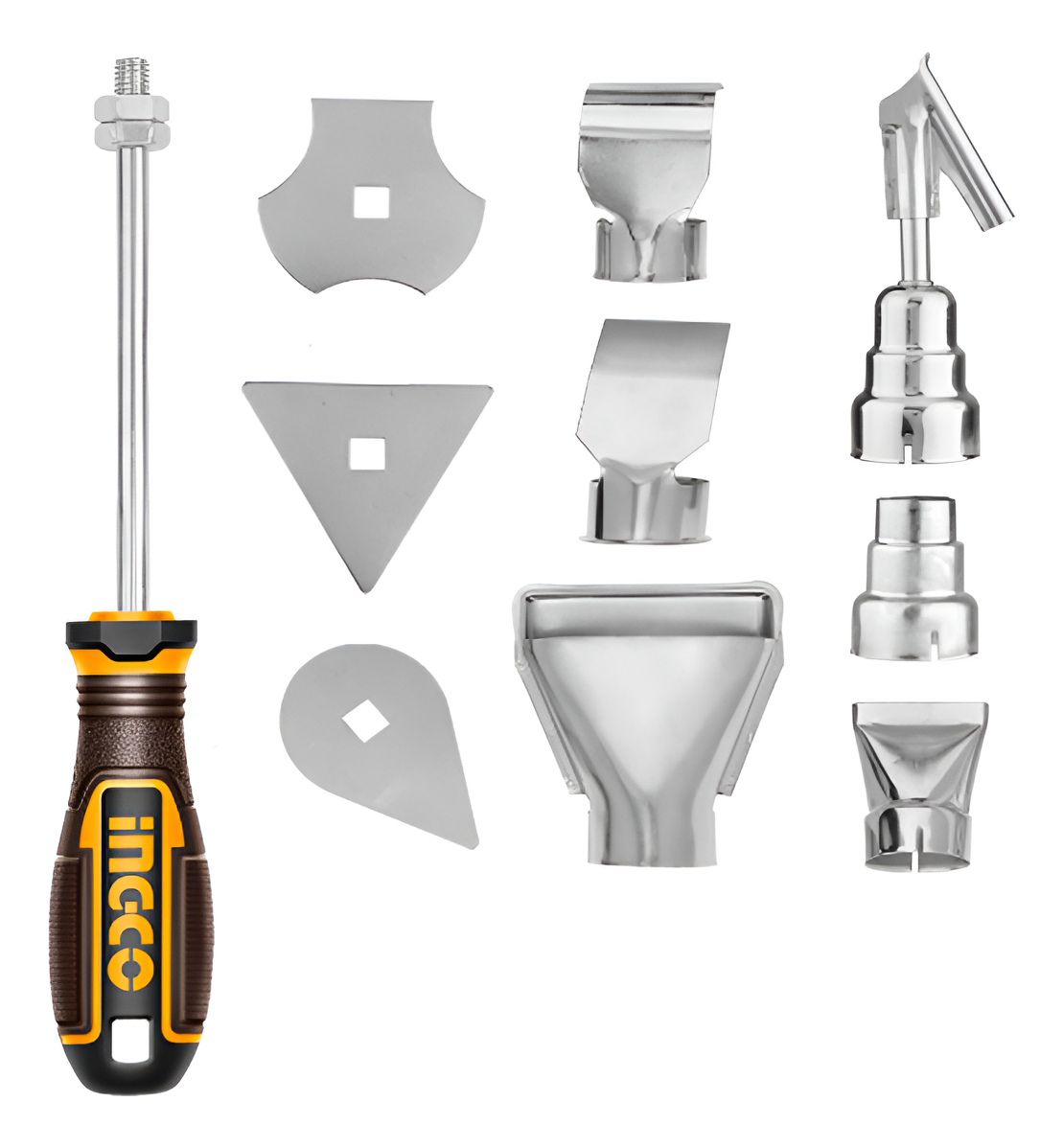 Set X 10 Accesorios Para Pistola De Calor Ingco Hga0131