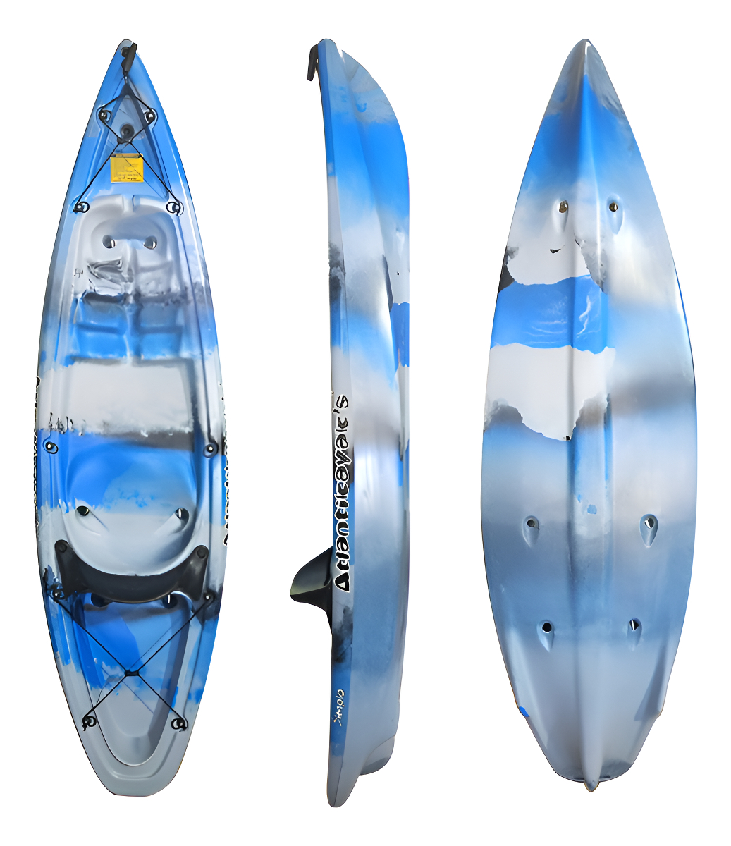 Kayak Atlanti Simplo 1 Persona Hasta 100kg Incluye Remo