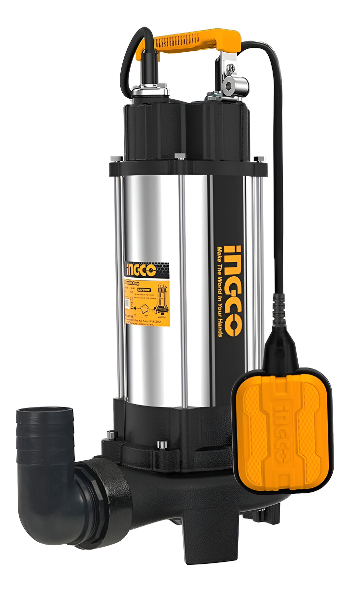 Bomba Pozo Negro Con Triturador 1500w 2hp Ingco Spdb15008