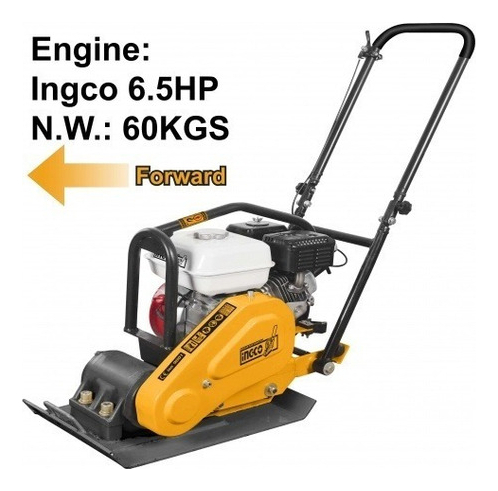 Plancha Compactadora 60kg Gasolina Ingco Gcp060-2 - Imagen 2