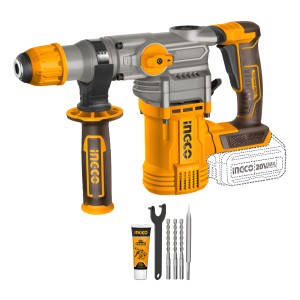 Rotomartillo A Bateria 20v 28mm Ingco Crhli20288 S/bat S/car