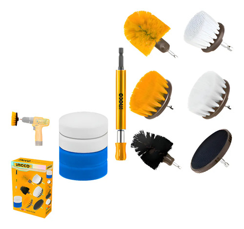 Set X 11 Cepillos P Taladro Multi Uso Ingco Wcb1101 Pg
