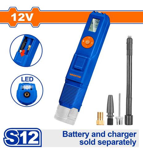 Mini Compresor Inflador De Aire 12v S12 Wadfow Wln1512 - Tyt - Imagen 2