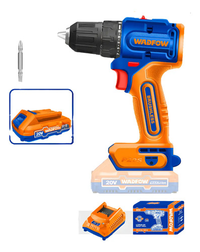 Atornillador P20s 50nm Brushless Bat + Carg Wadfow Wcdp5521
