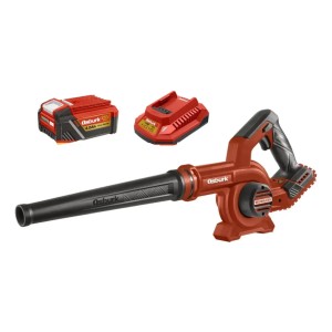 Soplador Inalambrico 25v 8000rpm + Bateria Y Cargador Osburk Rojo