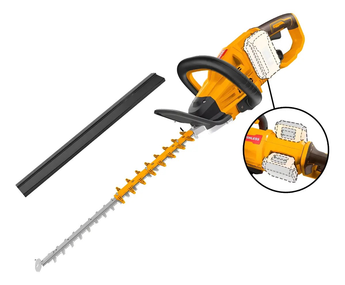Corta Cerco 650mm 40v P20s Ingco Brushless Chtli40028 Color Amarillo - Imagen 4