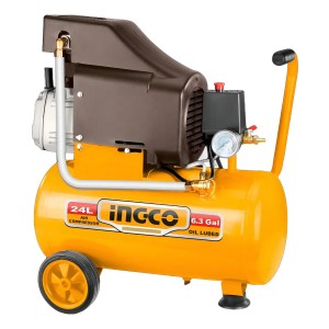 Compresor De Aire 2 Hp/ 24 Litros Ingco Ac202416 Color Dorad Dorado 50 60