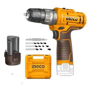 Atornillador 12v Con Percutor Tipo C Ingco Cidli12202 Amarillo