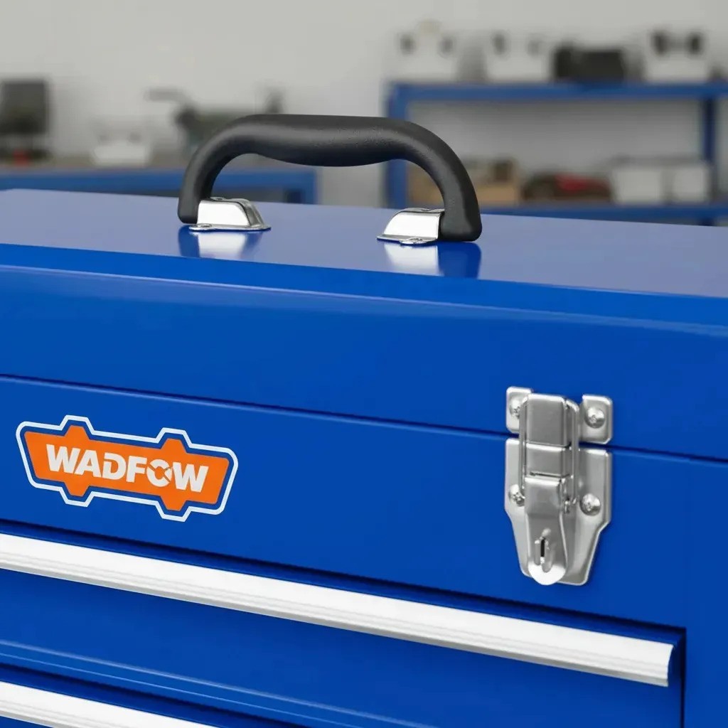 Caja Gabinete Metálico Con 120 Herramientas Wadfow Azul - Imagen 3
