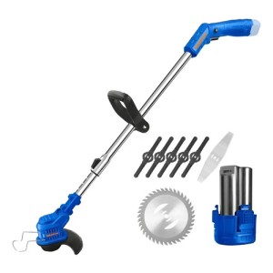 Bordeadora Inalambrica 150mm Con Bateria Tipo C Wadfow  Azul Azul