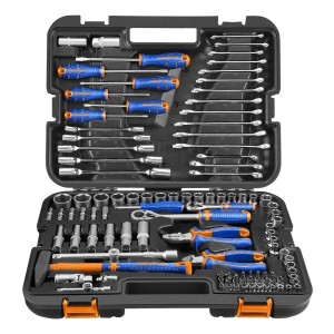 Set 109 Herramientas Manuales+valija Plastica Wadfow Whs2109 Negro