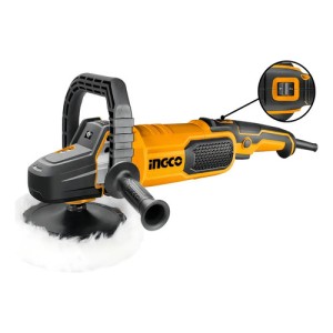 Lustradora Pulidora 7 1400w Con Velocidad Variable Ingco Naranja Oscuro